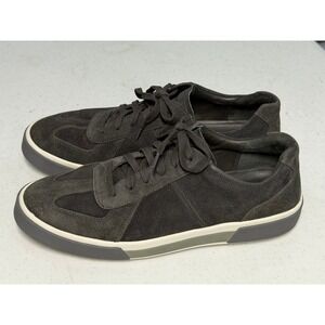 Vince Rogue Sneakers Charcoal Gray Men's 9.5M Suede Leather Low Top Shoes